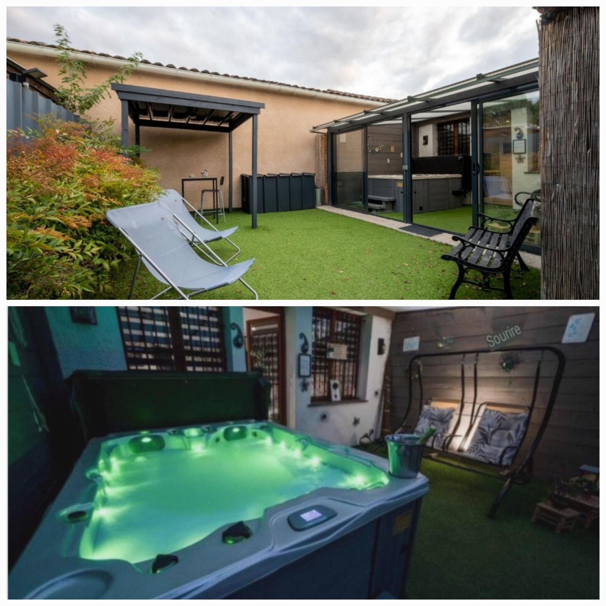 Spa Privatif Toulouse Jacuzzi Vila Aucamville Exterior foto